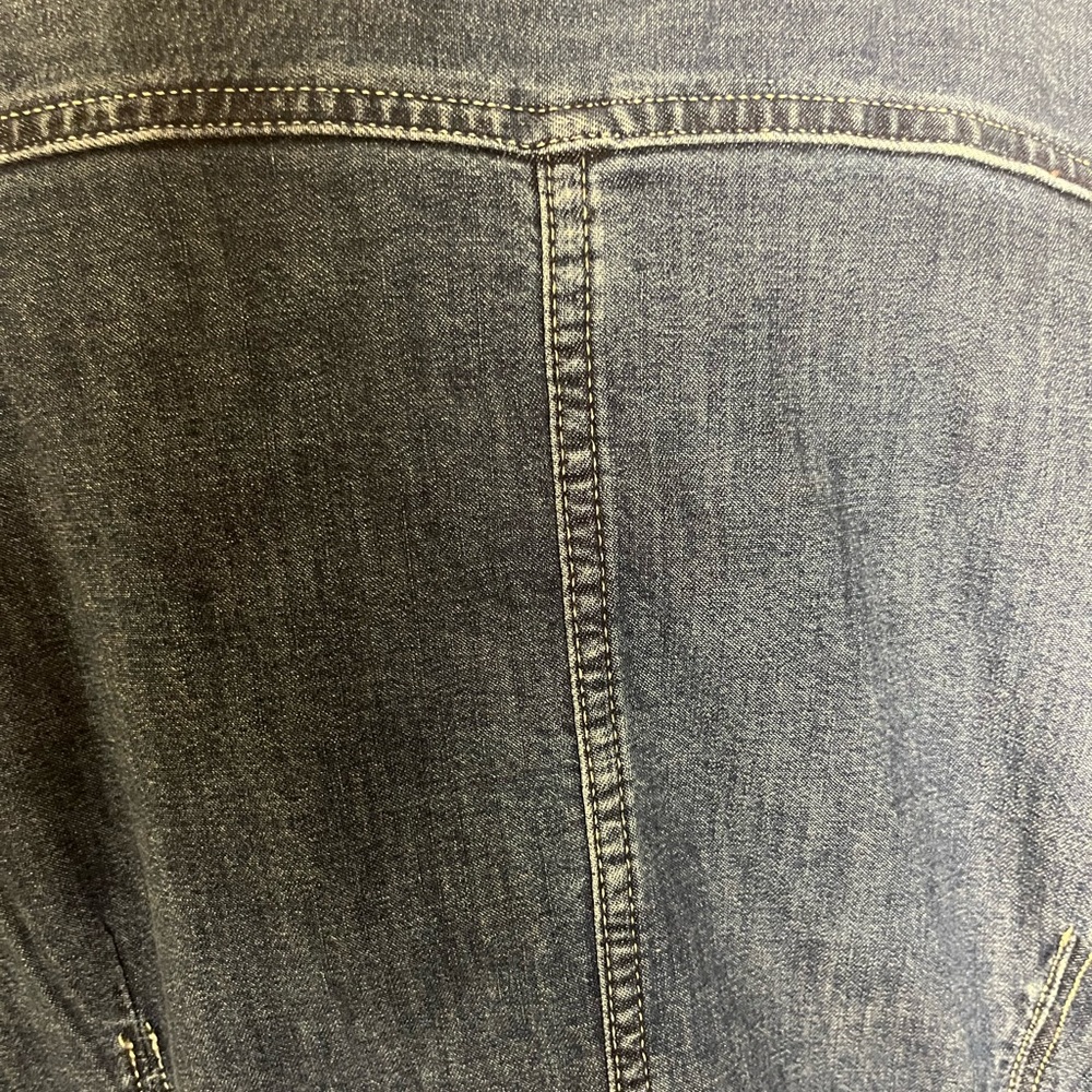 Levi's Blue Denim Long Sleeve Dress and/or Light Weight Coat in 2X - Picture 6 of 10